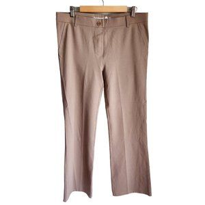 Betabrand Tan Boot Cut Pants
